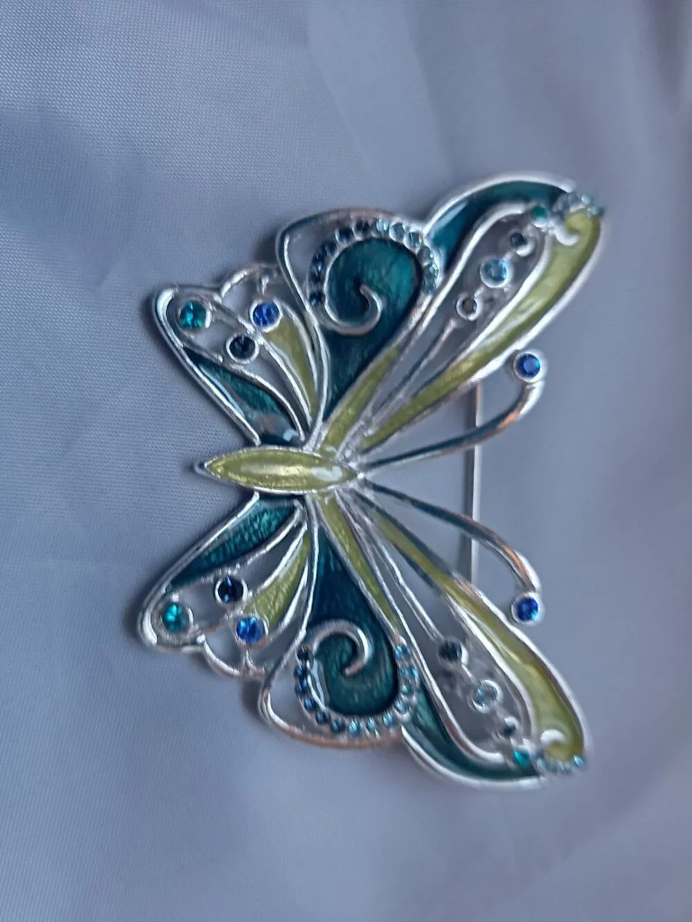Liz Claiborne Enamel Butterfly Brooch